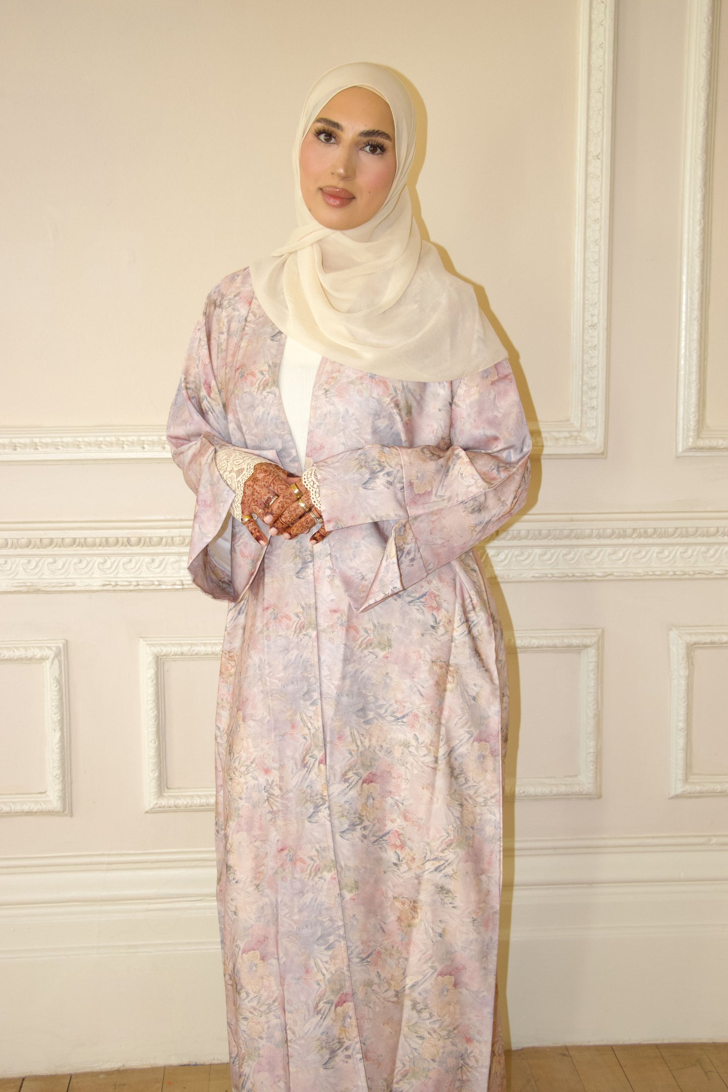 Vintage Florals~Printed Abaya
