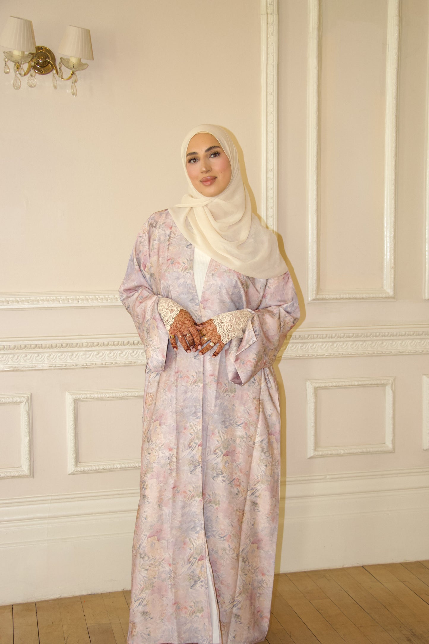 Vintage Florals~Printed Abaya
