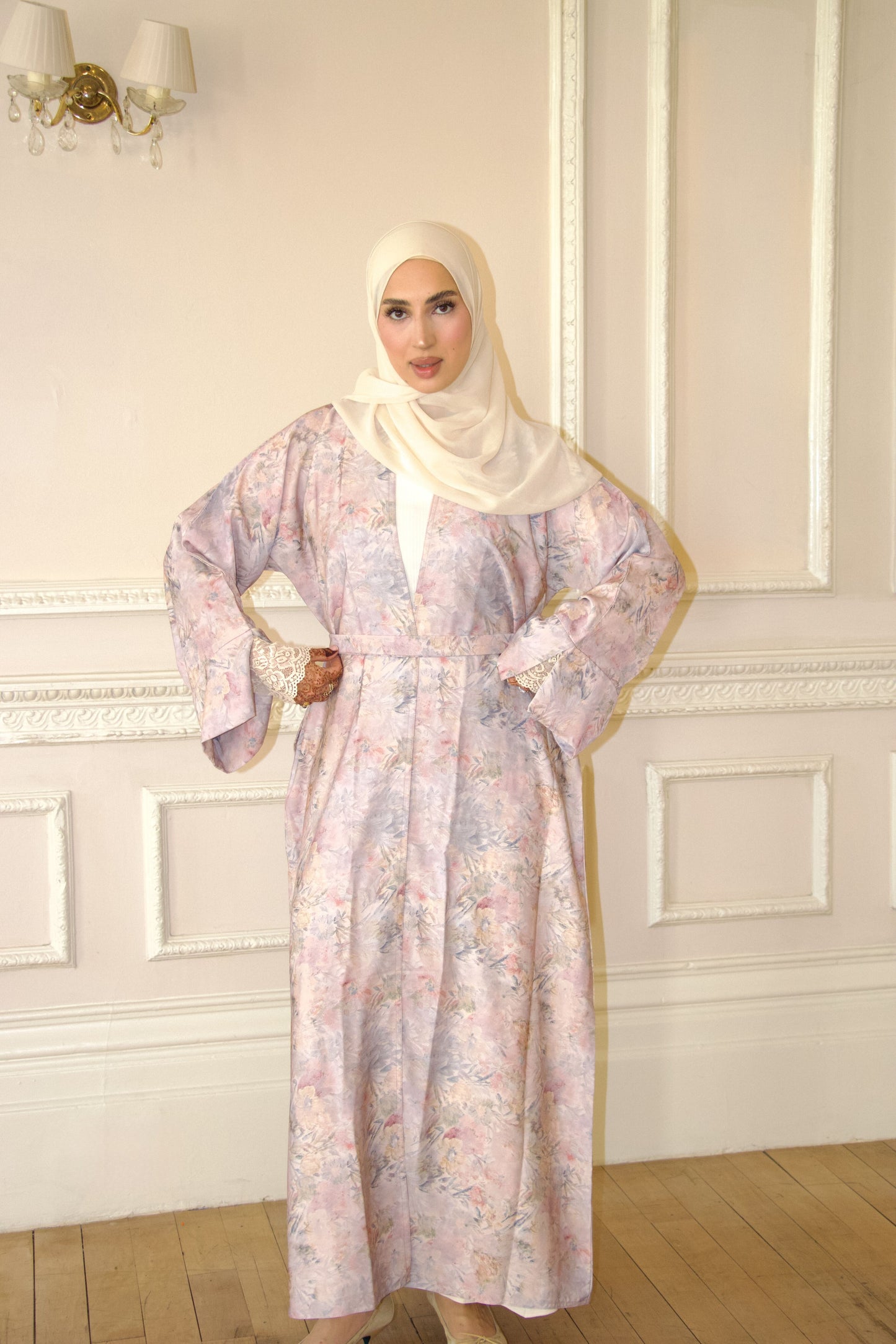 Vintage Florals~Printed Abaya