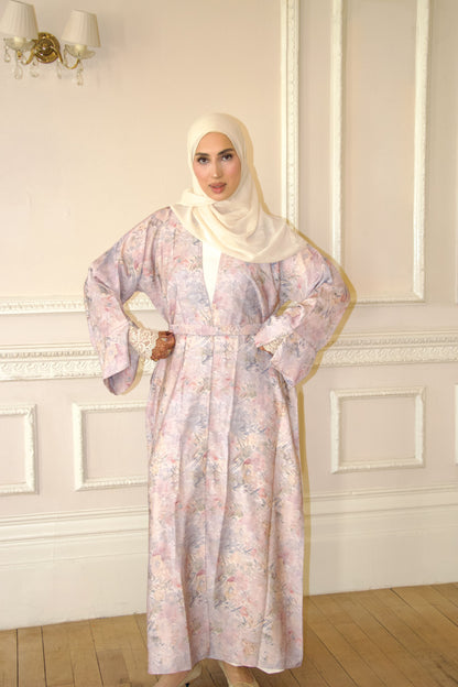 Vintage Florals~Printed Abaya