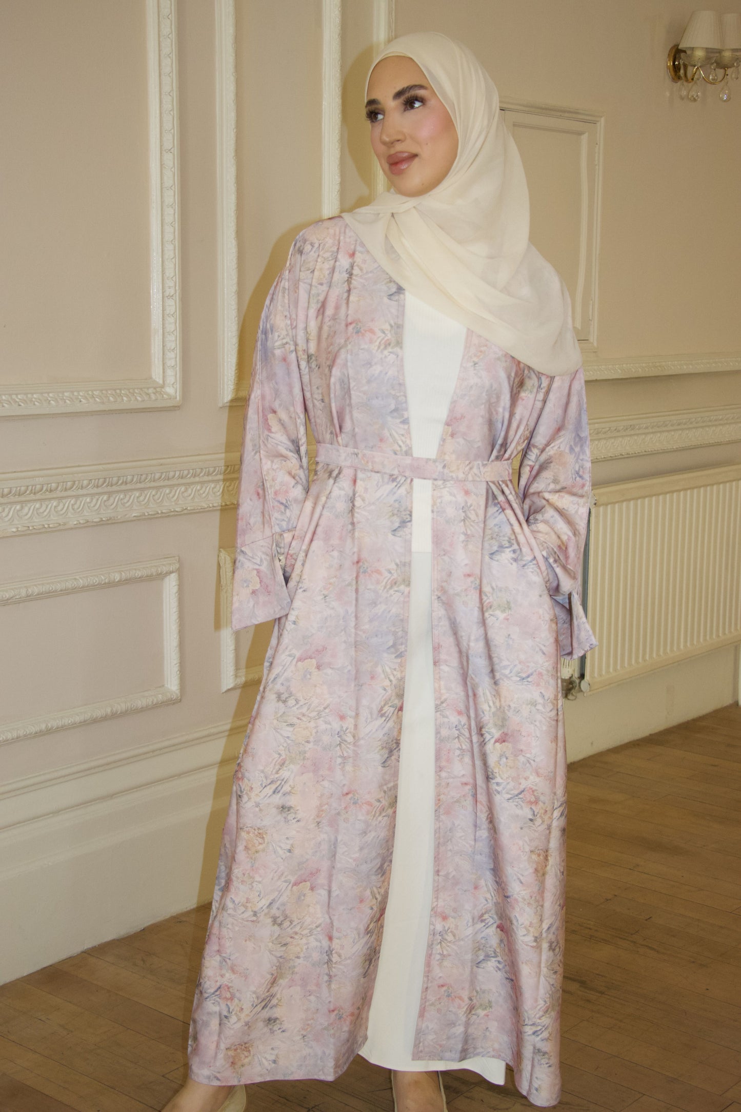 Vintage Florals~Printed Abaya
