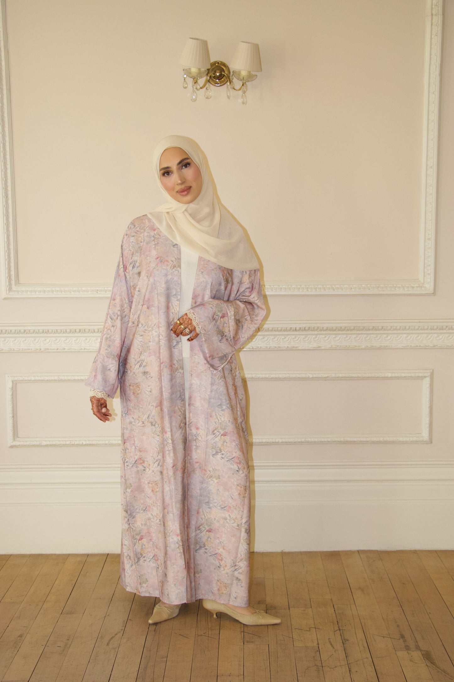 Vintage Florals~Printed Abaya