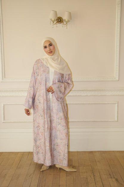 Vintage Florals~Printed Abaya