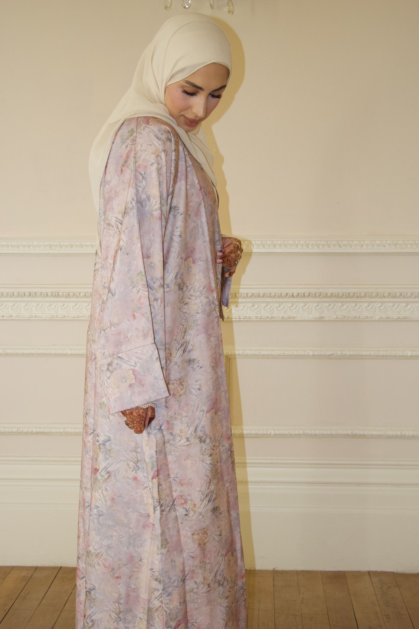 Vintage Florals~Printed Abaya