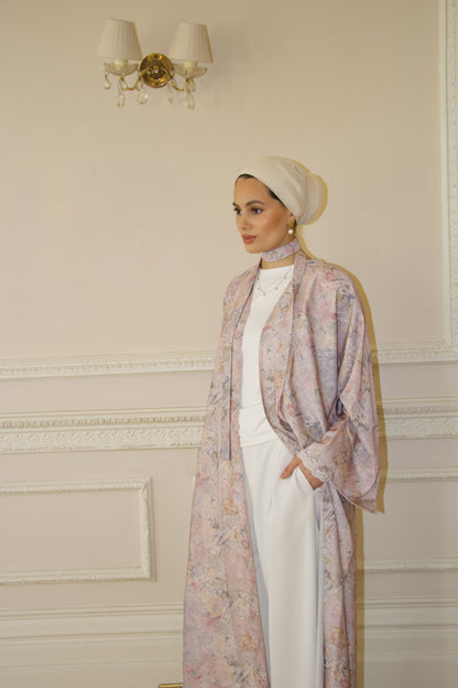 Vintage Florals~Printed Abaya