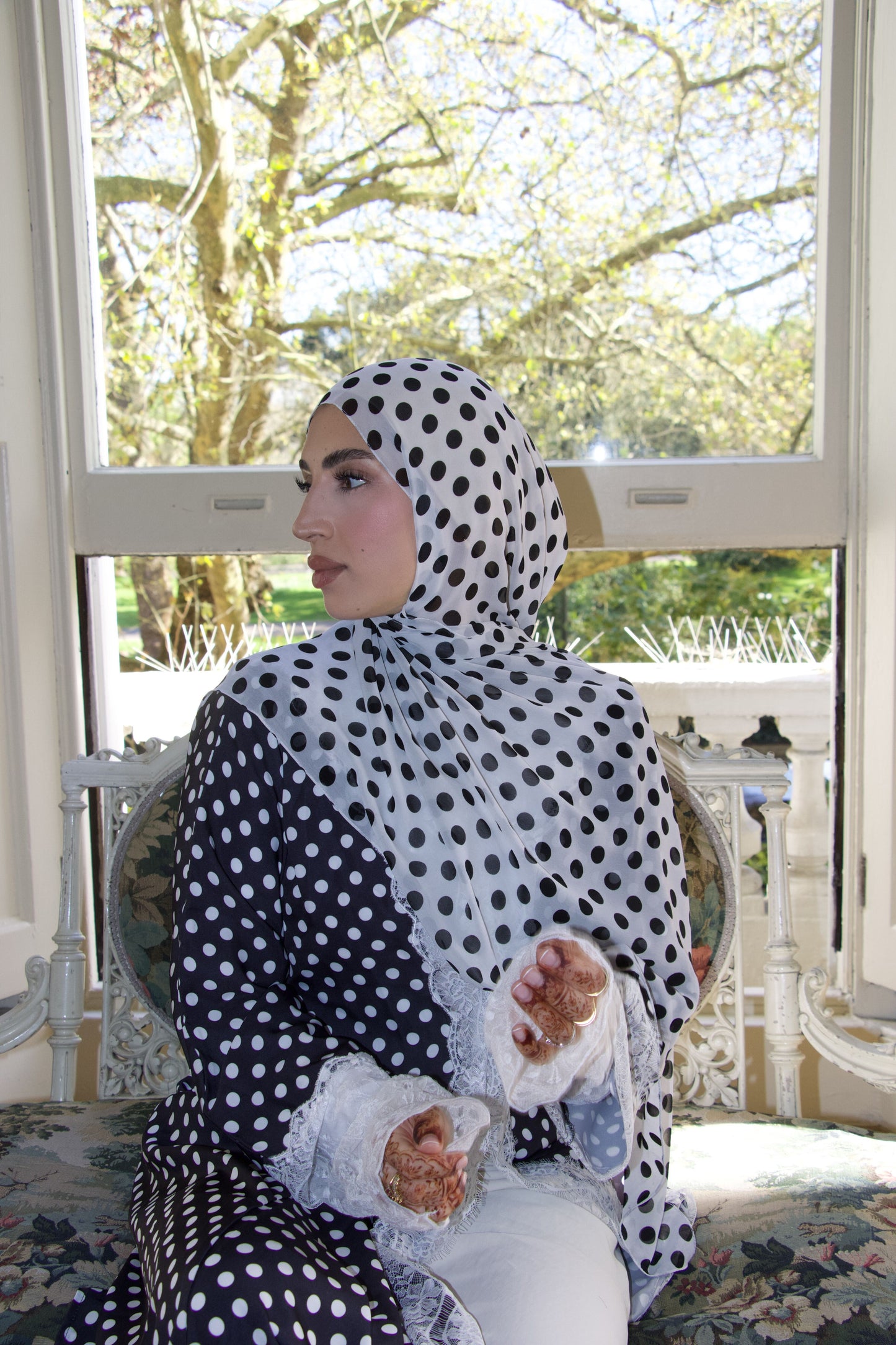 Cecilia Dots~ Printed Scarves
