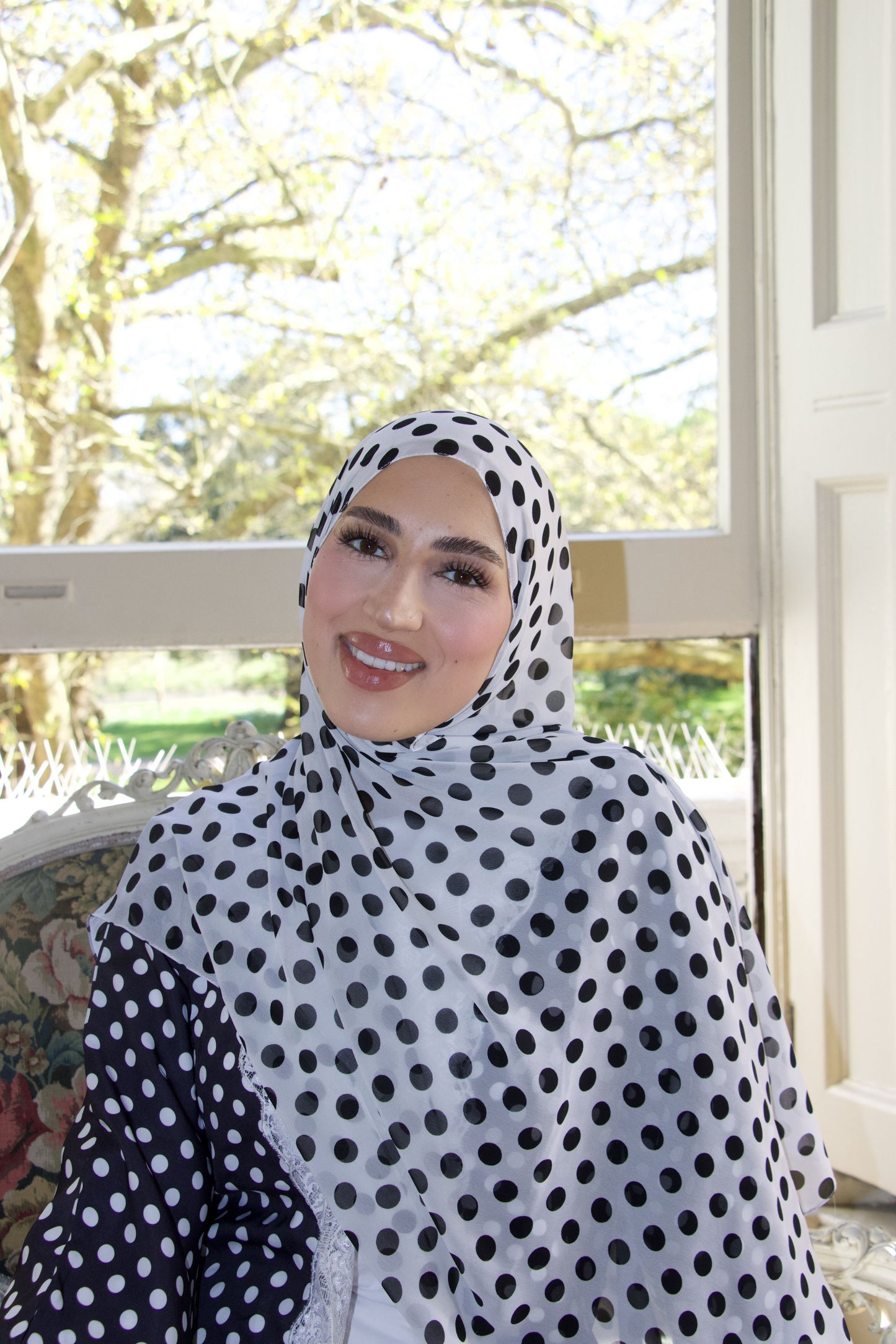 Cecilia Dots~ Printed Scarves