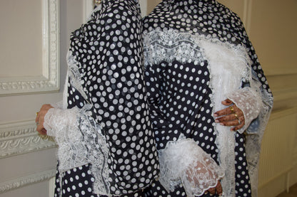 White Blouse Lace Sleeve