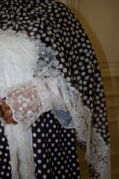 White Blouse Lace Sleeve